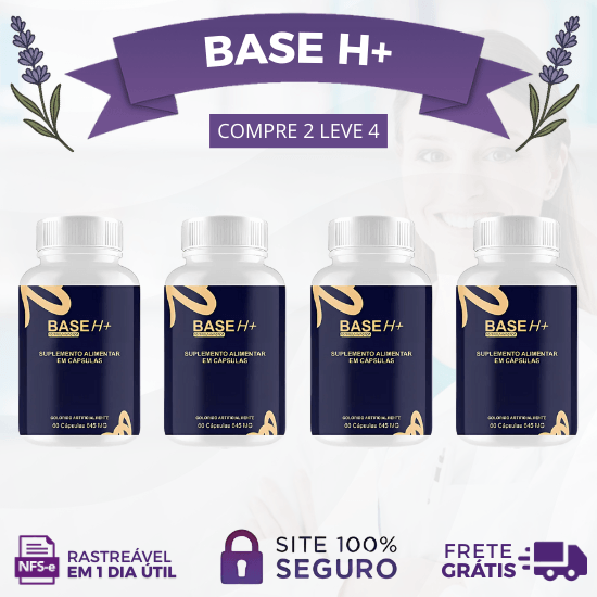 BASE H+® ENERGIA E POTÊNCIA - CADA KIT CONTÉM 2 POTES - PROMOÇÃO OFICIAL - Lavanda Shop