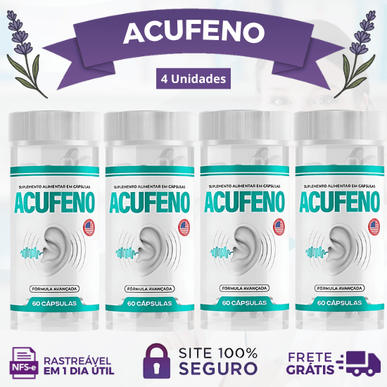 Acufeno: O Alívio Definitivo para os Ruídos no Ouvido. Promoção Oficial Compre 1 e Leve 2, Leve 4 ou Leve 6 Acufeno. - Lavanda Shop