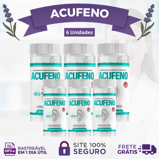 Acufeno: O Alívio Definitivo para os Ruídos no Ouvido. Promoção Oficial Compre 1 e Leve 2, Leve 4 ou Leve 6 Acufeno. - Lavanda Shop