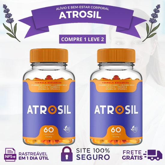 ATROSIL - ALÍVIO E FORTALECIMENTO DAS ARTICULAÇÕES - PROMOÇÃO OFICIAL (CADA KIT CONTÉM 2 UNIDADES) + FRETE GRÁTIS