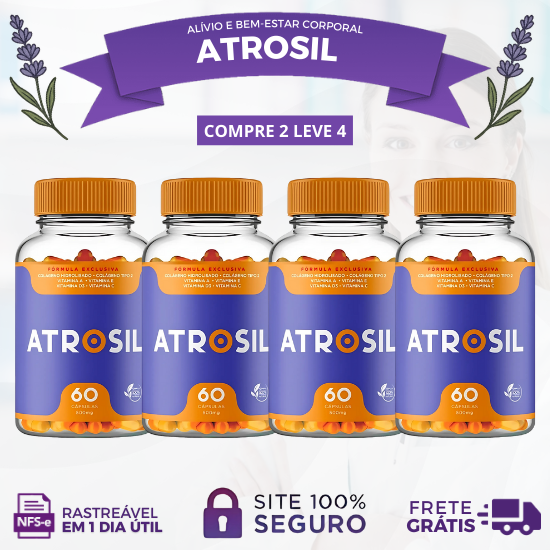 ATROSIL - ALÍVIO E FORTALECIMENTO DAS ARTICULAÇÕES - PROMOÇÃO OFICIAL (CADA KIT CONTÉM 2 UNIDADES) + FRETE GRÁTIS