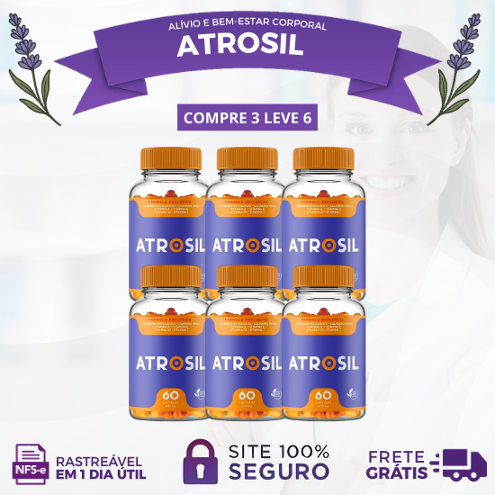 ATROSIL - ALÍVIO E FORTALECIMENTO DAS ARTICULAÇÕES - PROMOÇÃO OFICIAL (CADA KIT CONTÉM 2 UNIDADES) + FRETE GRÁTIS