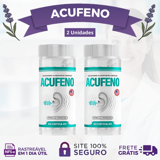 Acufeno: O Alívio Definitivo para os Ruídos no Ouvido. Promoção Oficial Compre 1 e Leve 2, Leve 4 ou Leve 6 Acufeno. - Lavanda Shop